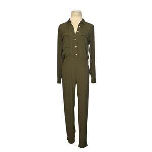 Madewell dark green long sleeves jumpsuit size XS